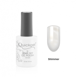 Quickgel Ημιμόνιμο Βερνίκι - No G055 Shimmer White - 15mL