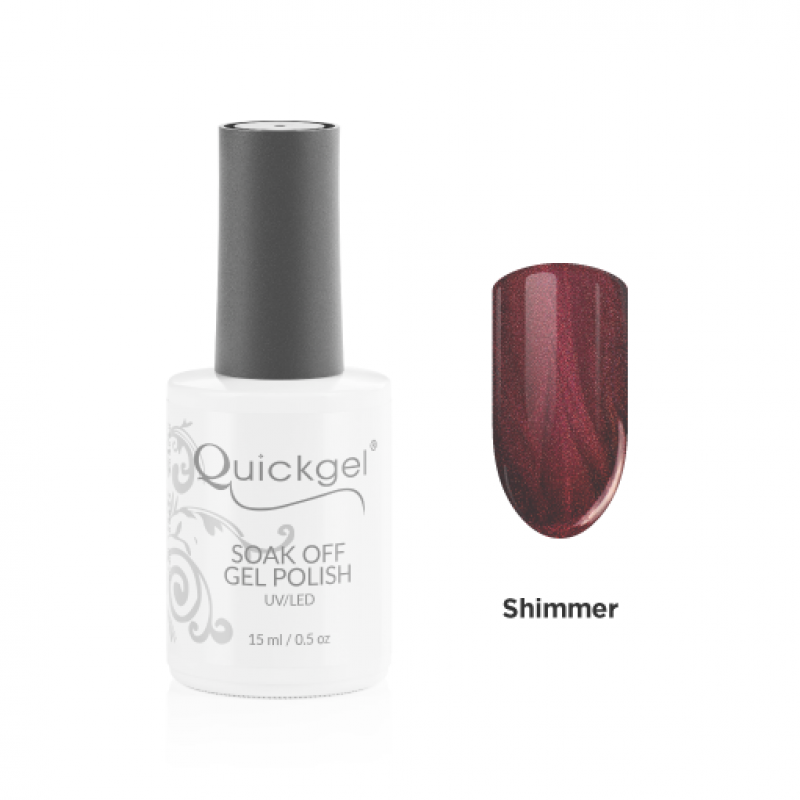 Quickgel Ημιμόνιμο Βερνίκι - No G178 Wine Shimmer - 15mL