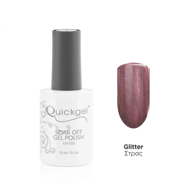 Quickgel Ημιμόνιμο Βερνίκι - No G182 Rose Bronze - 15mL