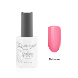 Quickgel Ημιμόνιμο Βερνίκι - No G376 Shimmer Salmon - 15mL