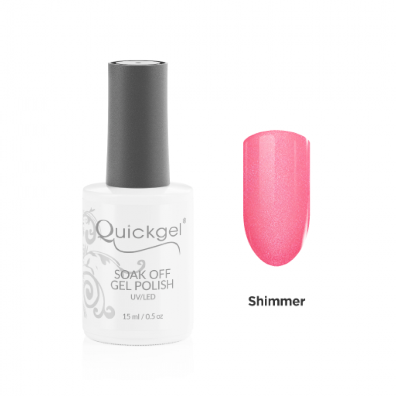 Quickgel Ημιμόνιμο Βερνίκι - No G376 Shimmer Salmon - 15mL