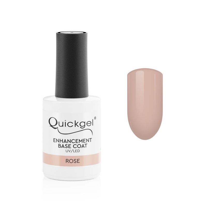 Quickgel Enhancement Base Coat - Rose - 15ml