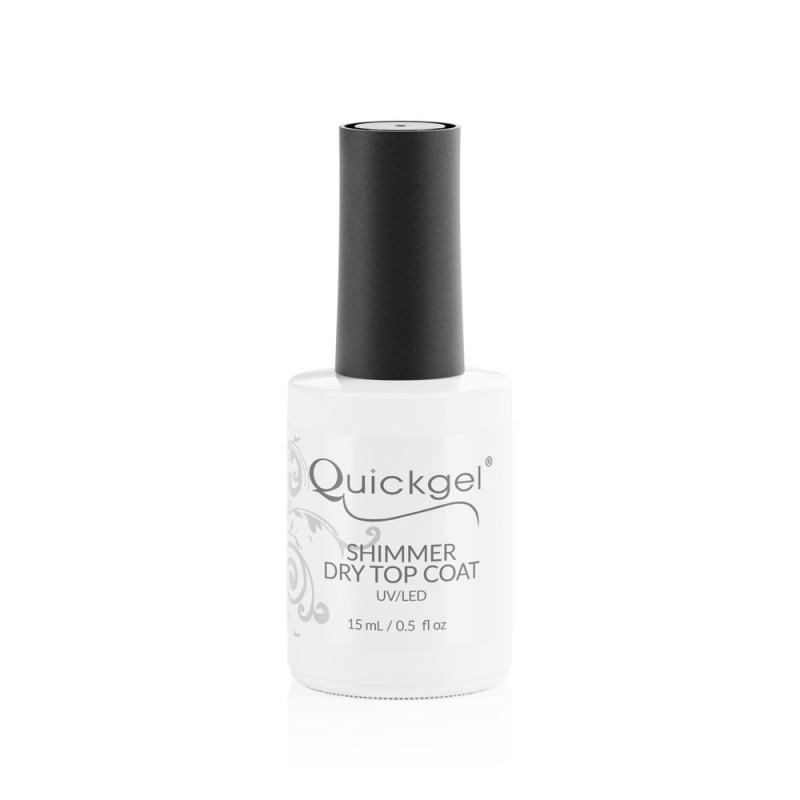 Quickgel Soak-Off Shimmer Dry Top Coat - 15ml