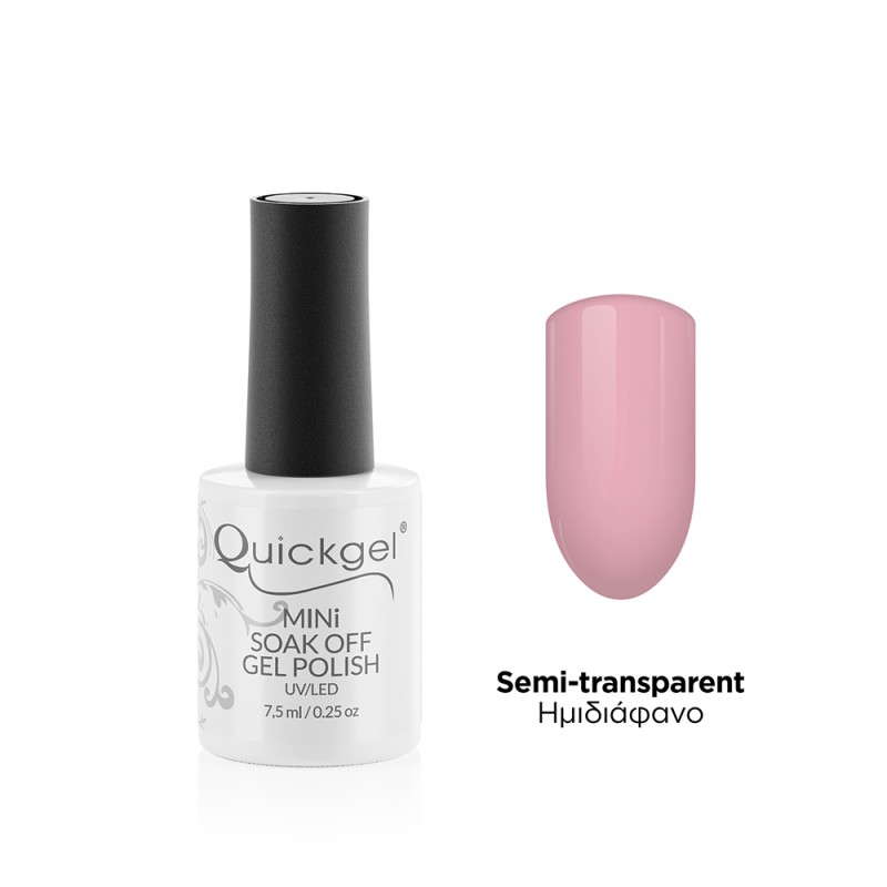 Quickgel Pink French Mini - Ημιμόνιμο Βερνίκι 7,5 ml