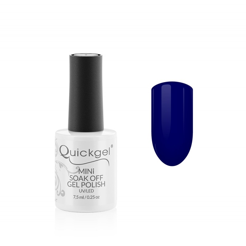 Quickgel No 180 - Royal Blue Mini - Ημιμόνιμο Βερνίκι 7,5 ml