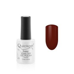 Quickgel No 186 - Deep Red Mini - Ημιμόνιμο Βερνίκι 7,5 ml