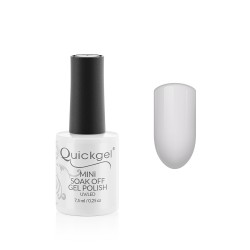 Quickgel No 858 - Super White Mini Ημιμόνιμο Βερνίκι νυχιών 7,5 ml