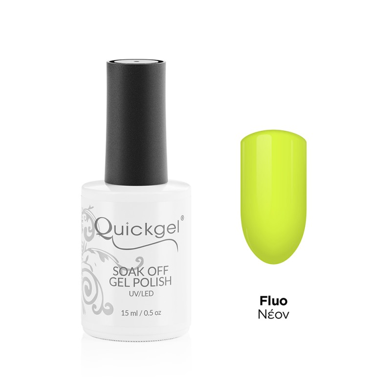 Quickgel Ημιμόνιμο Βερνίκι - No 315 Glow Green - 15mL
