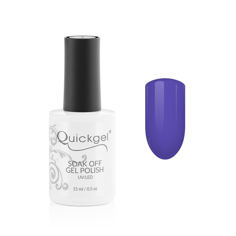 Quickgel Ημιμόνιμο Βερνίκι - No 654 Ultra Violet - 15mL