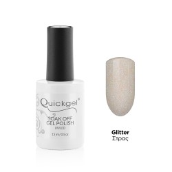 Quickgel No 758 - Snow Queen Glitter Βερνίκι 15 ml