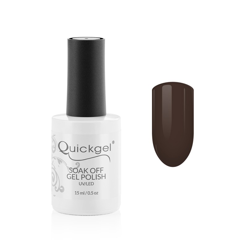 Quickgel No 820 - Chocolate Regular Ημιμόνιμο Βερνίκι νυχιών 15 ml