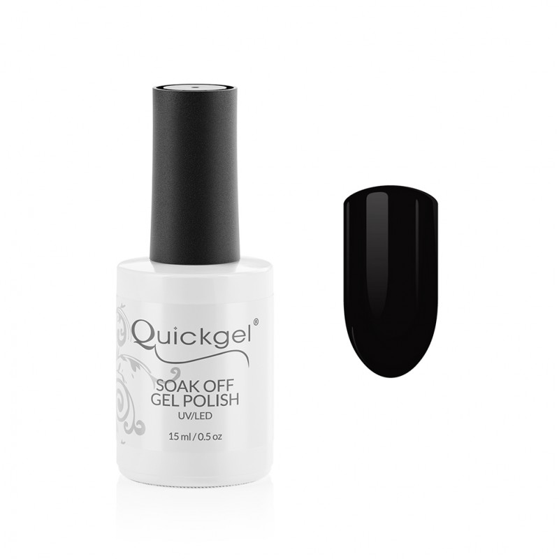 Quickgel No 83 - Black- Ημιμόνιμο Βερνίκι 15 ml