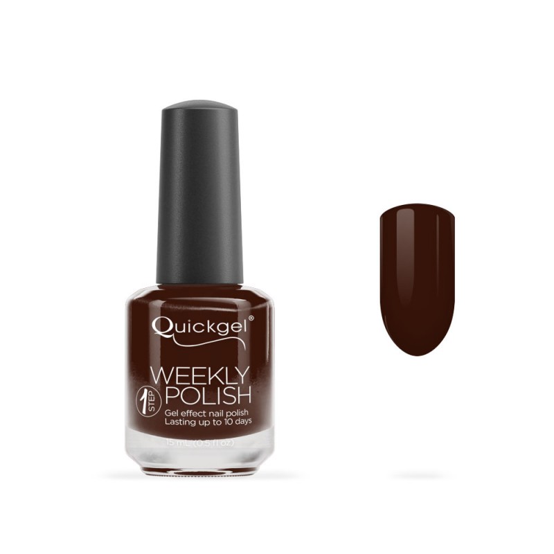 Quickgel No 864 - Dark Chocolate  Βερνίκι 15 ml - Weekly polish